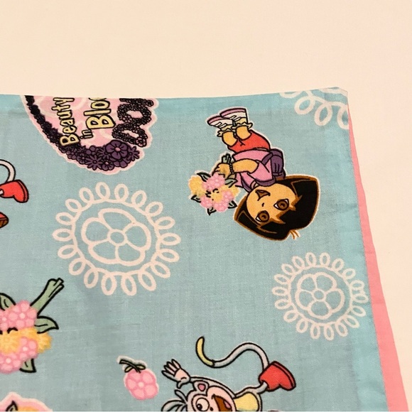 Dora the Explorer Beauty in Bloom Pillowcase Homemade 20.5” x 13” Pillow Case - Picture 6 of 16